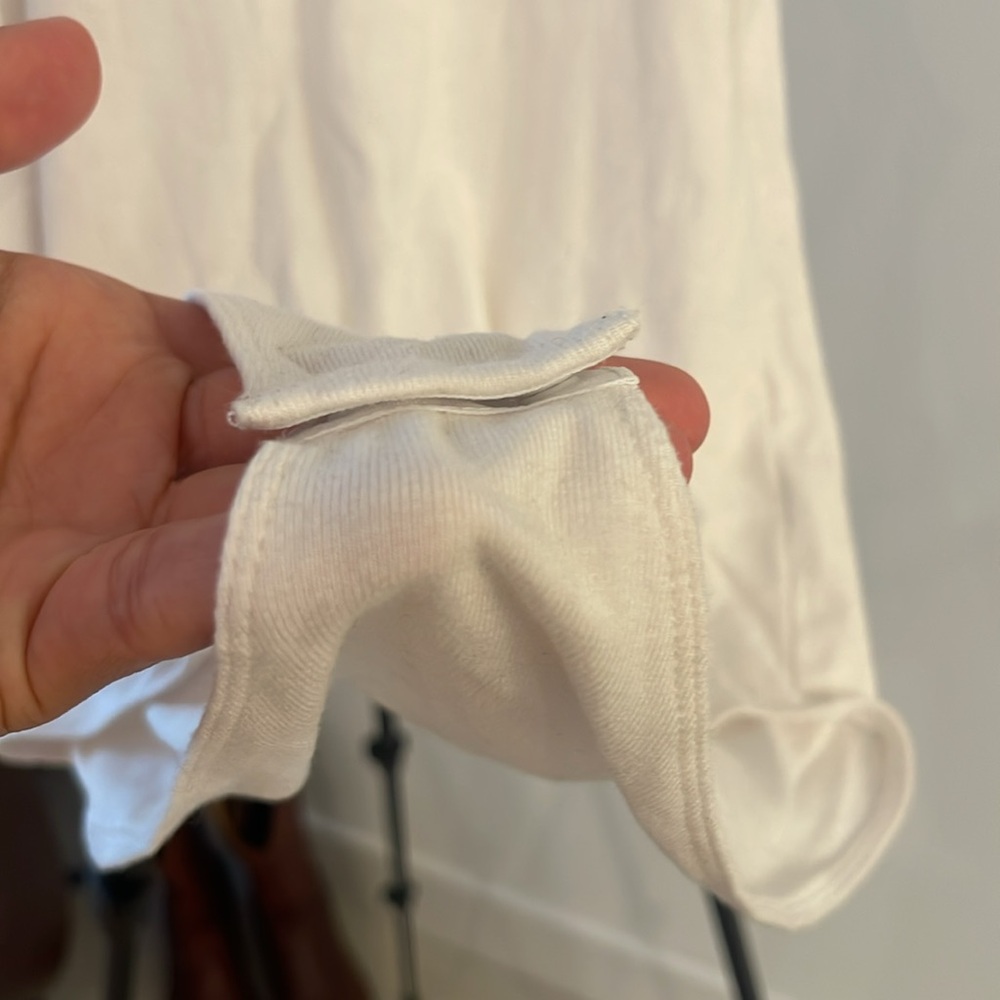 Mango White Ribbed Top - Picture 3 of 4